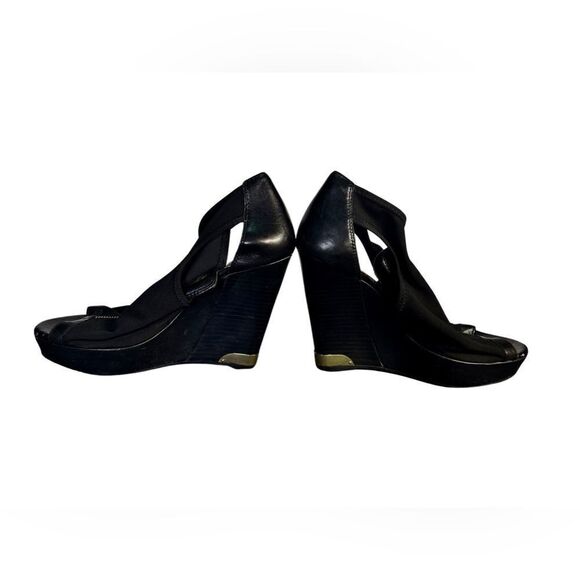 Vince Camuto - Black Nylon Wedges - Picture 3 of 10